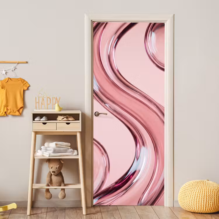 Deursticker - Vorm - Abstract - Roze — 6