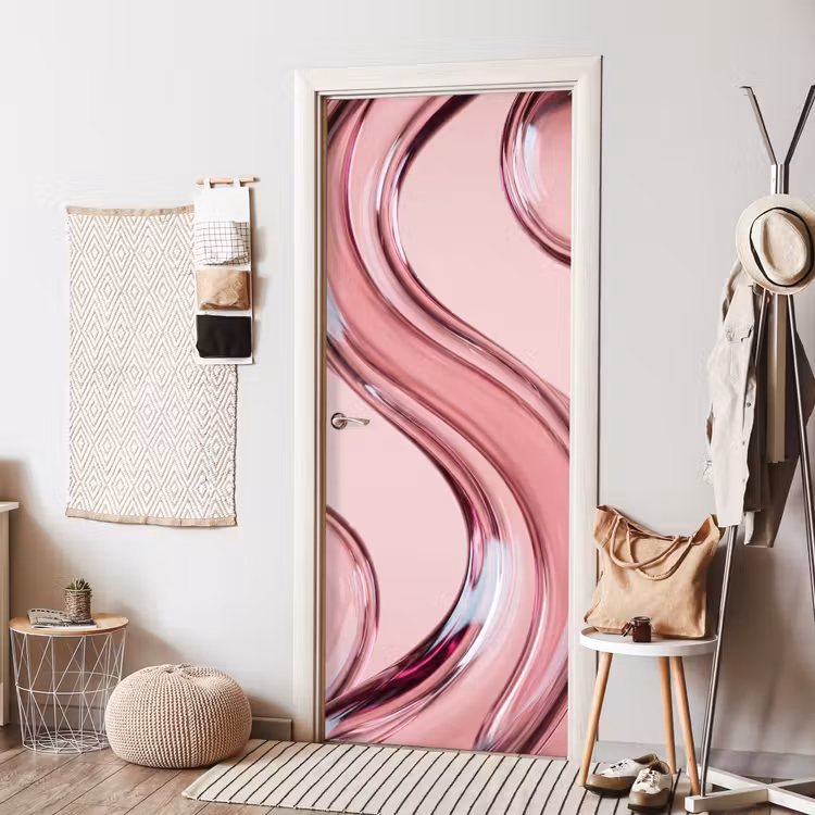 Deursticker - Vorm - Abstract - Roze — 8