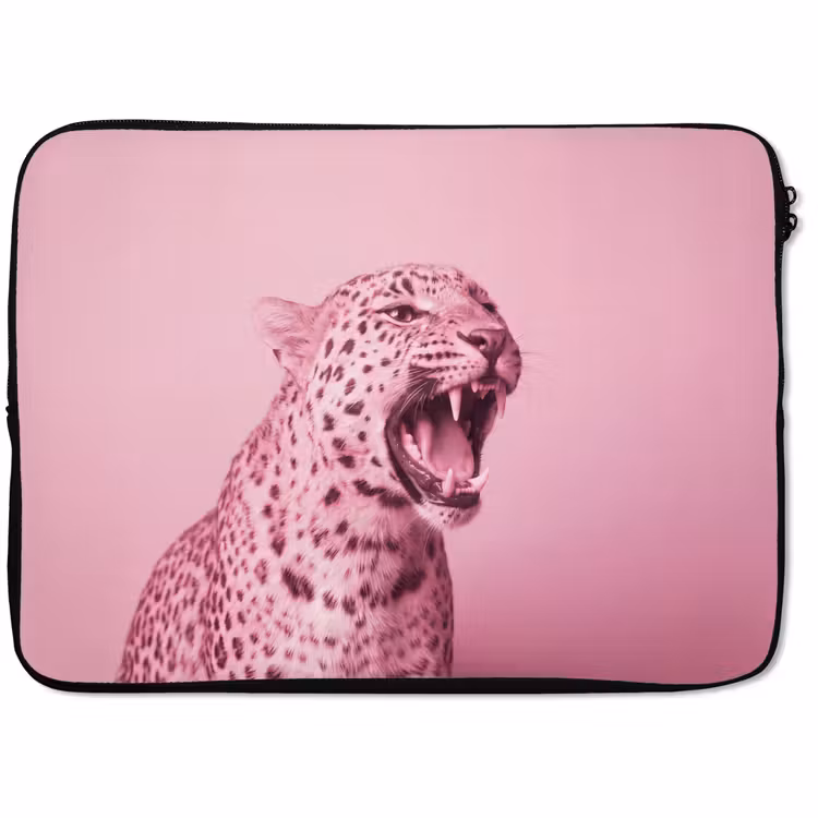 Laptophoes Roze kat - Modern — 1