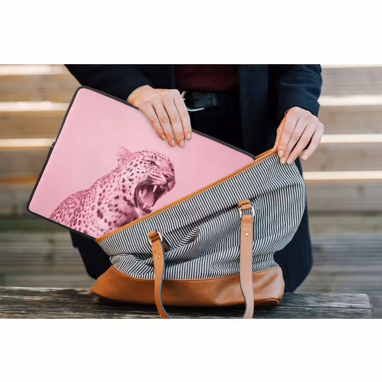 Laptophoes Roze kat - Modern — 4