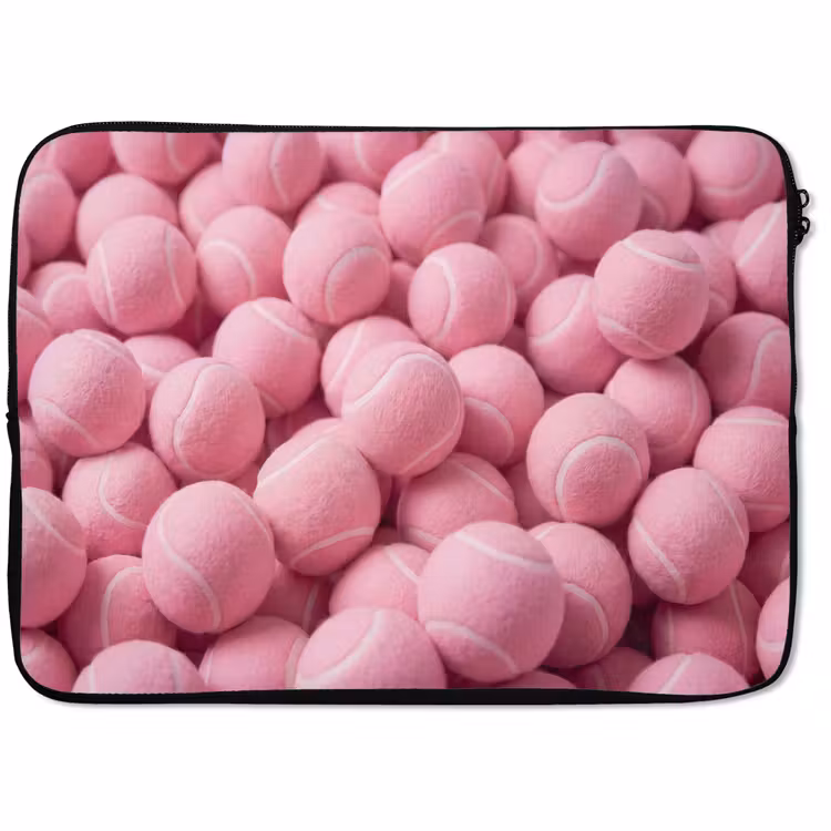 Laptophoes Roze tennisballen - Sport — 1