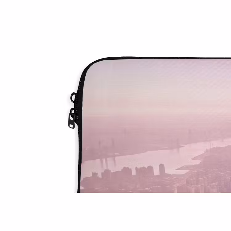 Laptophoes Stad - Gebouw - Roze — 5