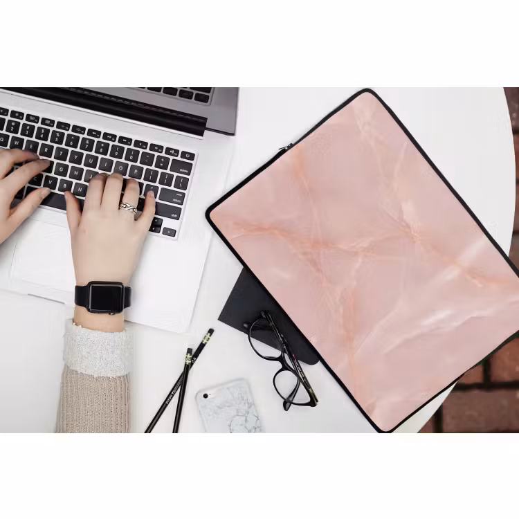 Laptophoes Textuur - Roze - Patroon — 3