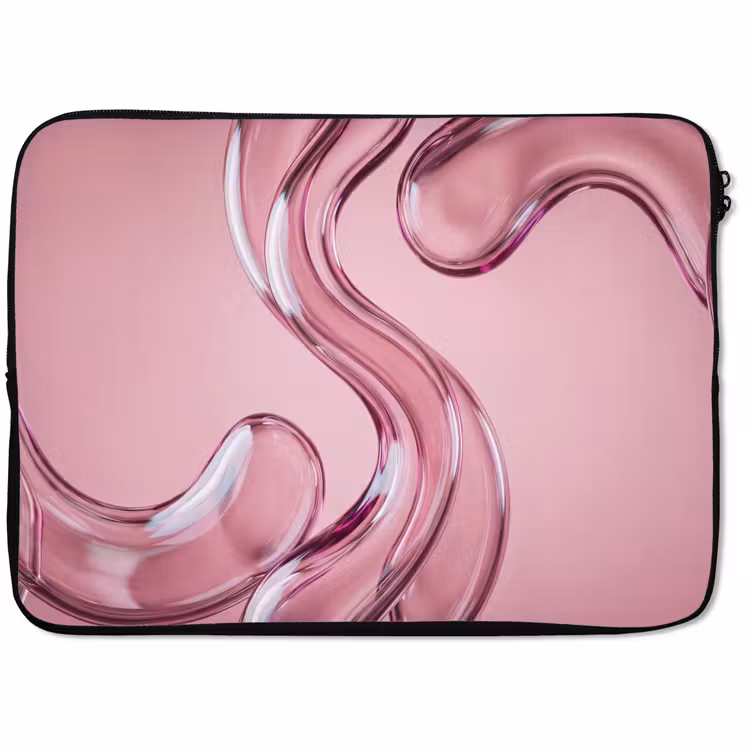Laptophoes Vorm - Abstract - Roze — 1