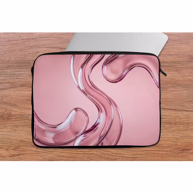 Laptophoes Vorm - Abstract - Roze — 2