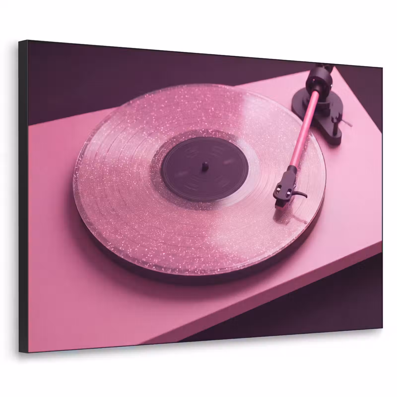 Art frame - Platenspeler - Roze - Muziek — 1