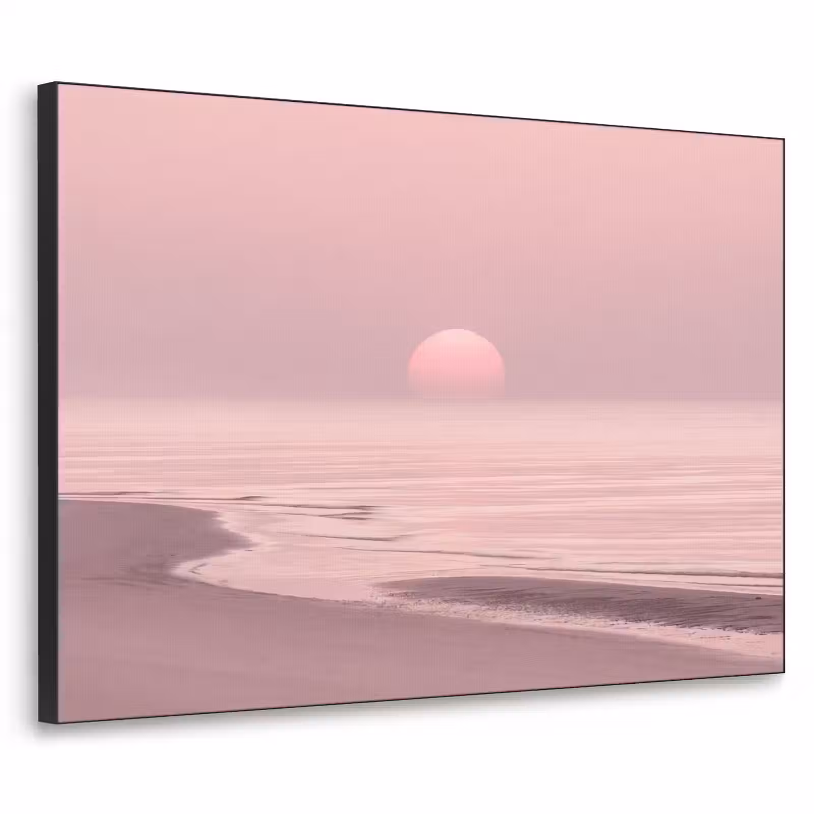 Art frame - Roze zonsondergang - Strand — 1