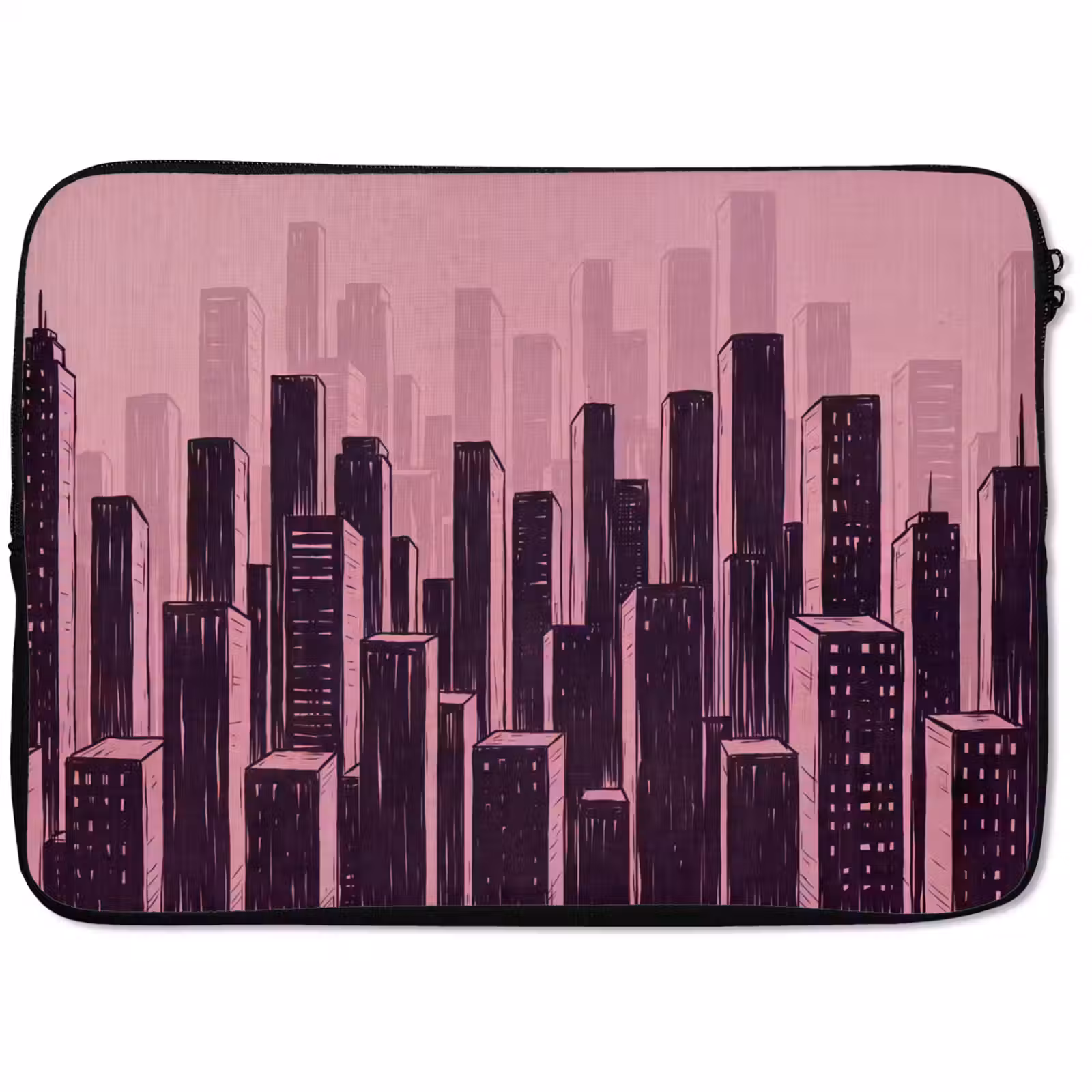 Laptophoes Stad - Abstract - Roze — 1