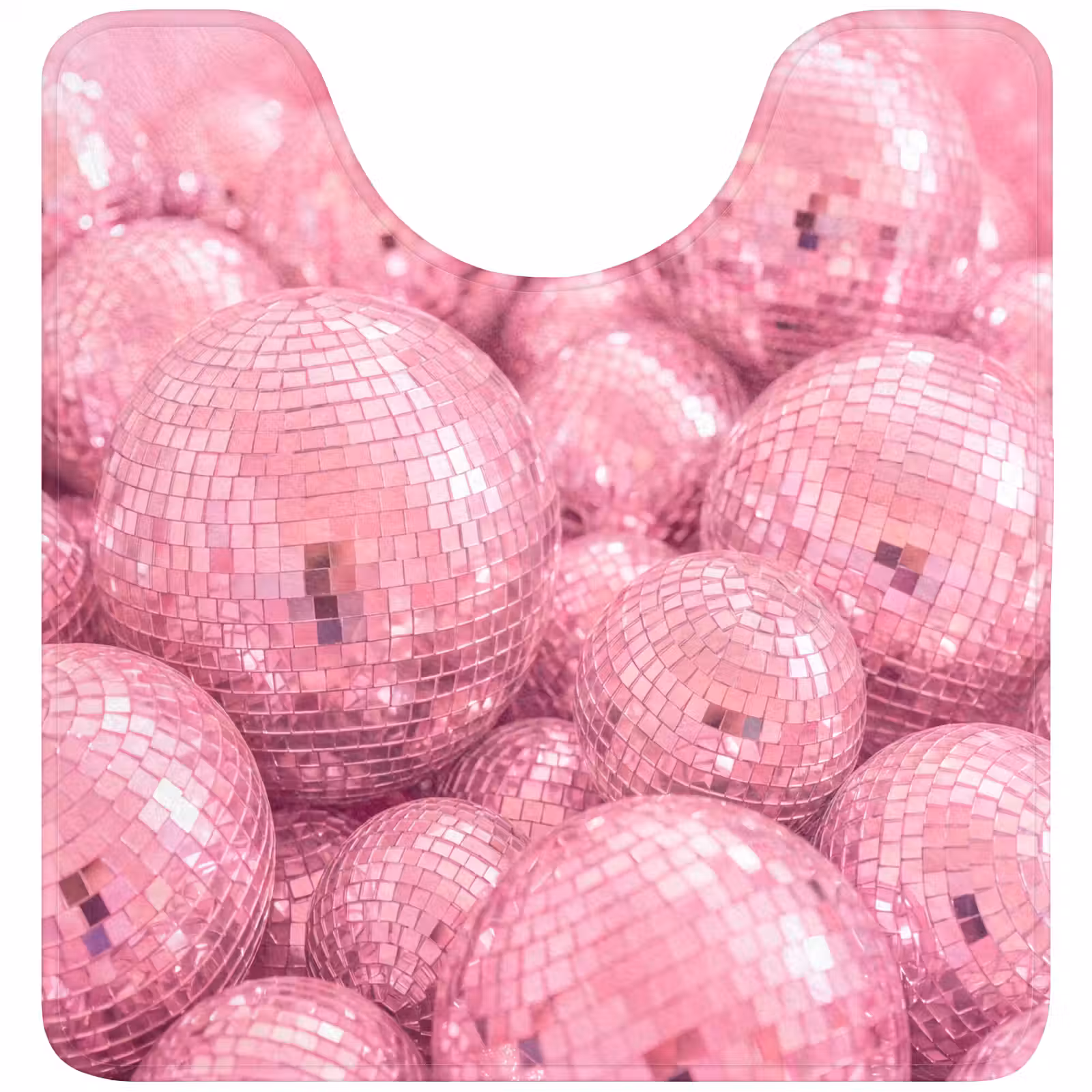 WC Mat - Roze disco ballen — 1