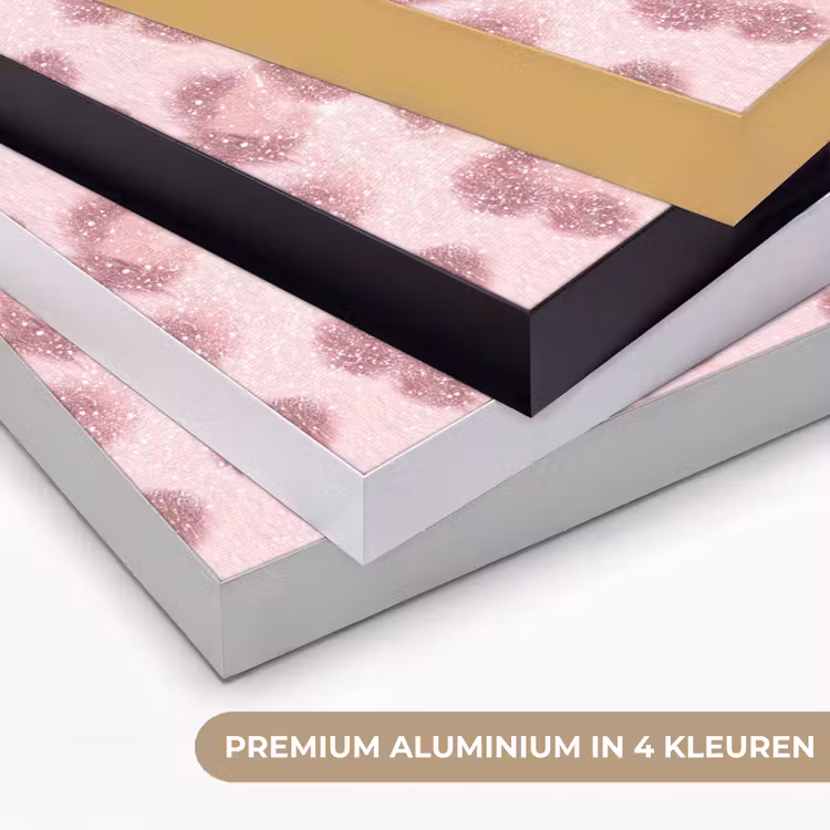 Art frame - Roze dierenprint - Glitter — 2
