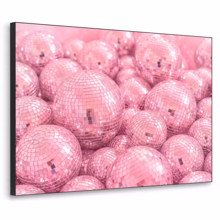 Art frame - Roze disco ballen — 1