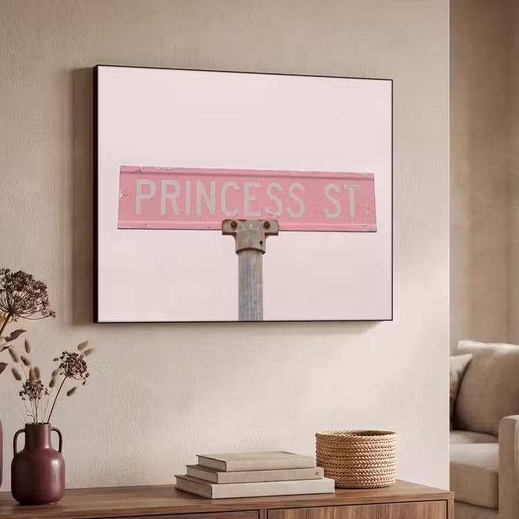 Art frame - Roze straatnaambord - Stad — 7