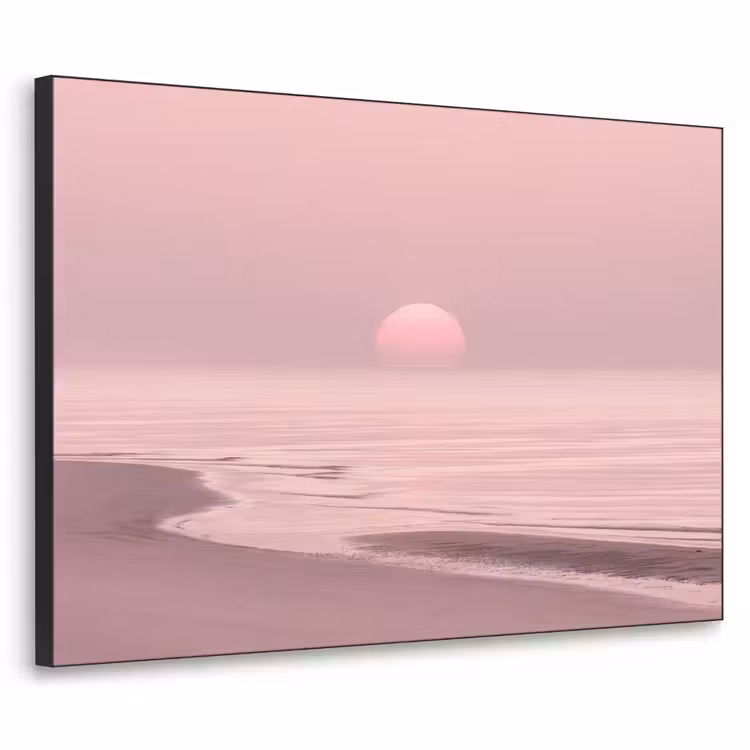 Art frame - Roze zonsondergang - Strand — 1