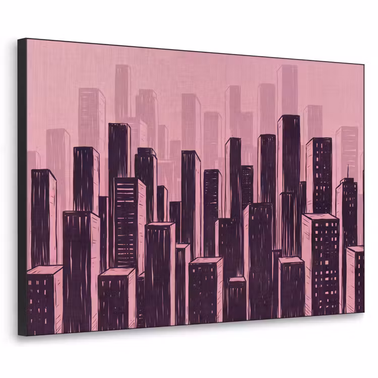 Art frame - Stad - Abstract - Roze — 1