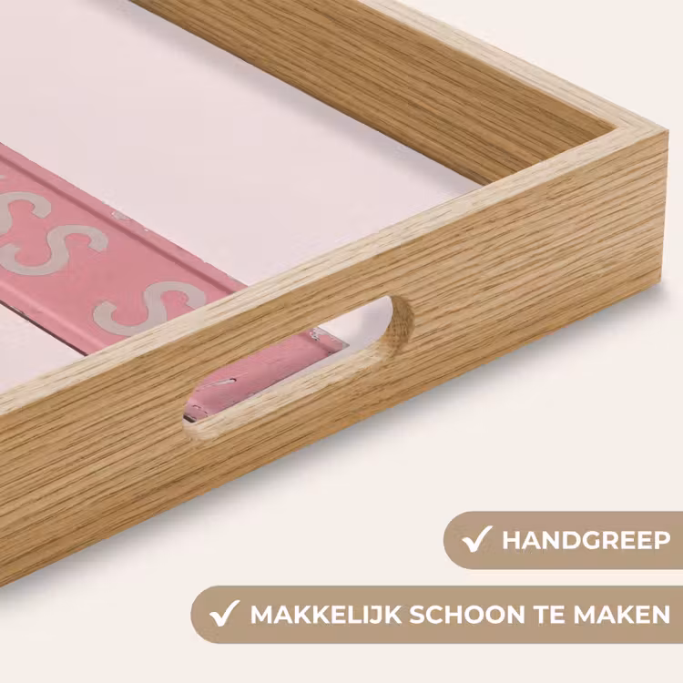 Dienblad - Roze straatnaambord - Stad — 5