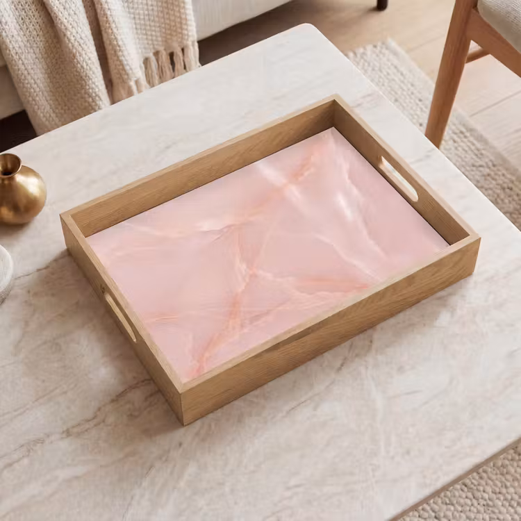 Dienblad - Textuur - Roze - Patroon — 2
