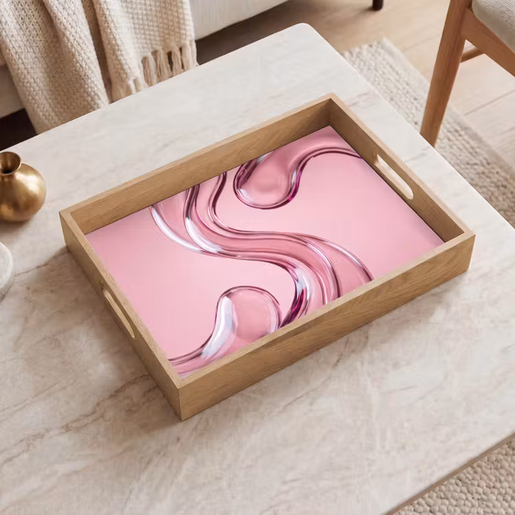 Dienblad - Vorm - Abstract - Roze — 2