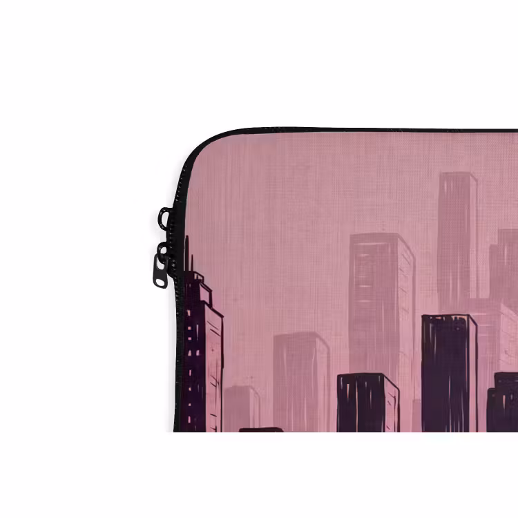 Laptophoes Stad - Abstract - Roze — 5