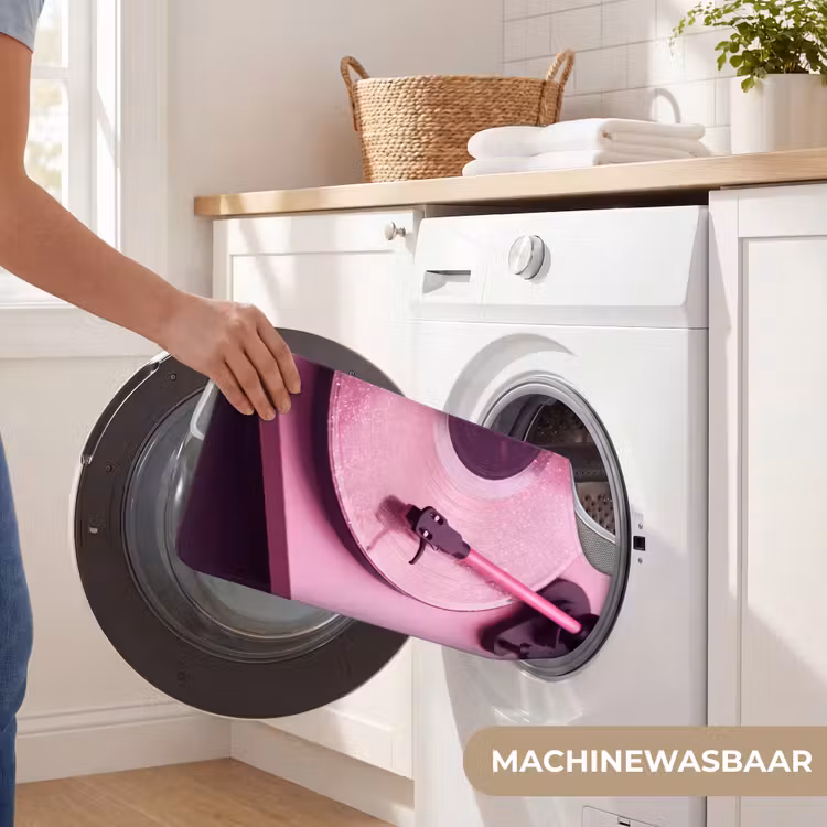 WC Mat - Platenspeler - Roze - Muziek — 6