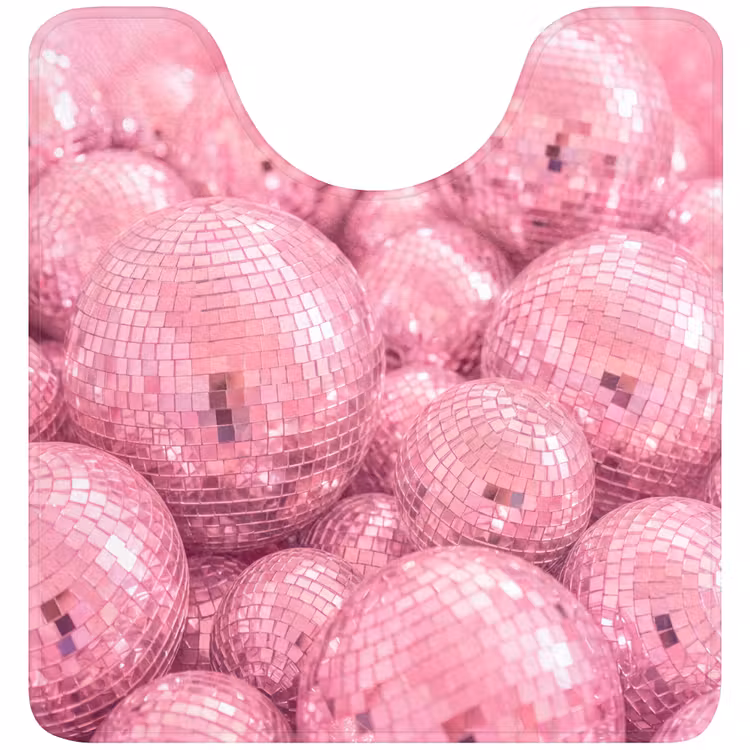 WC Mat - Roze disco ballen — 1