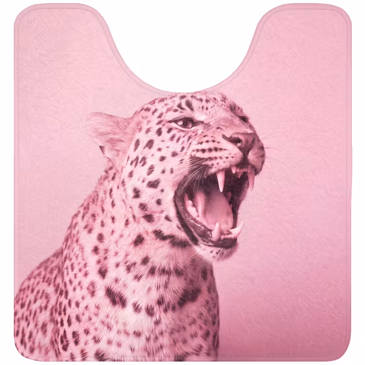 WC Mat - Roze kat - Modern — 1