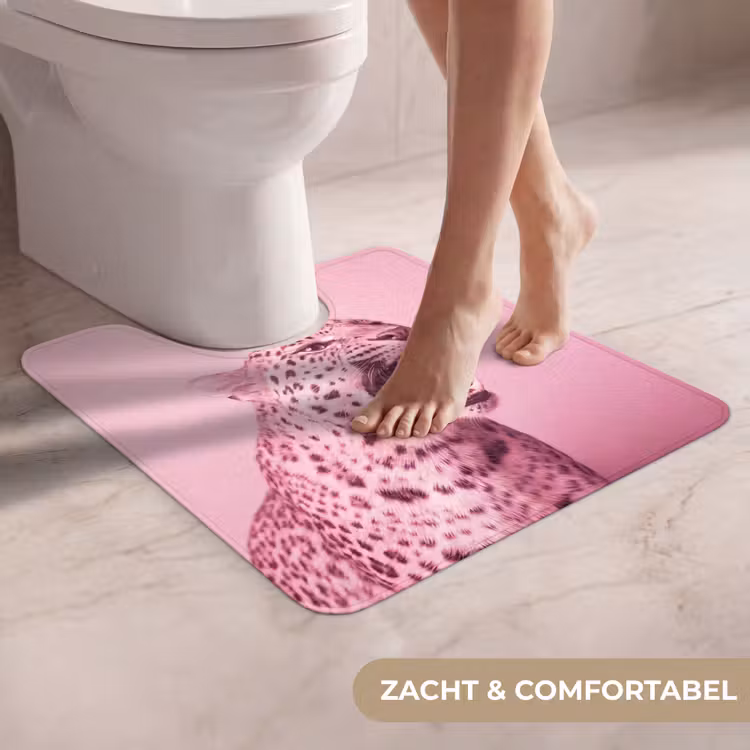 WC Mat - Roze kat - Modern — 5
