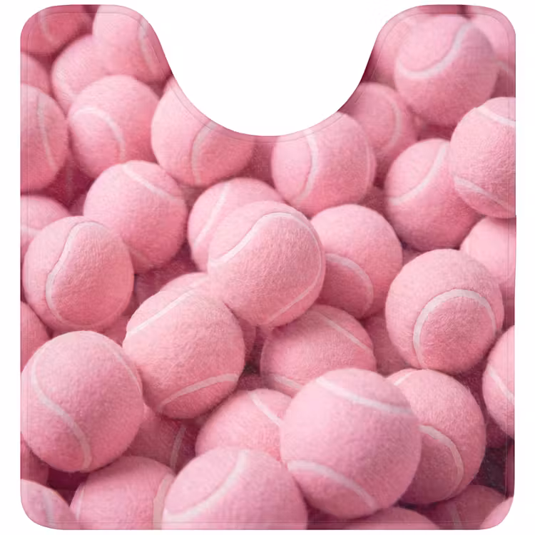 WC Mat - Roze tennisballen - Sport — 1