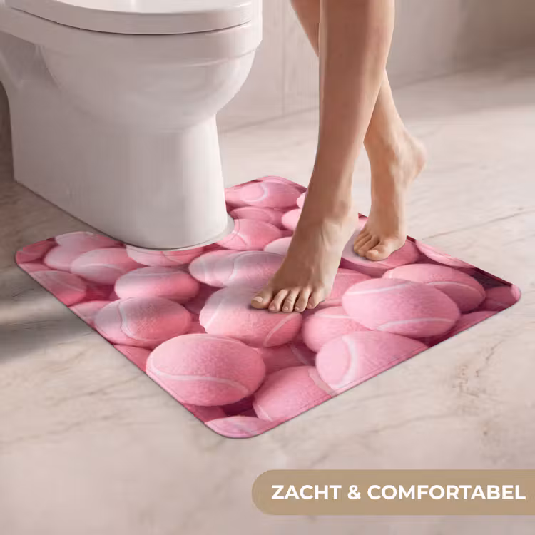 WC Mat - Roze tennisballen - Sport — 5