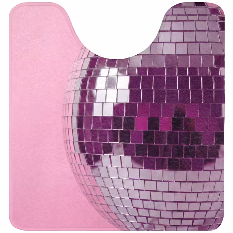 WC Mat - Spiegelbal - Zilver - Modern — 1