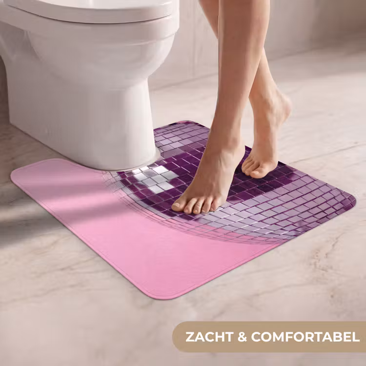 WC Mat - Spiegelbal - Zilver - Modern — 5