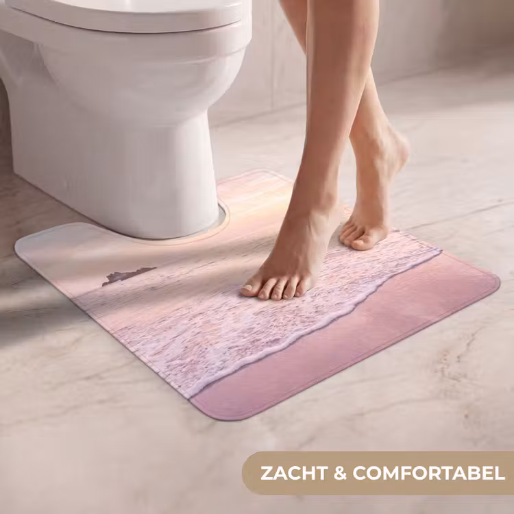 WC Mat - Strand - Zonsondergang - Roze — 5