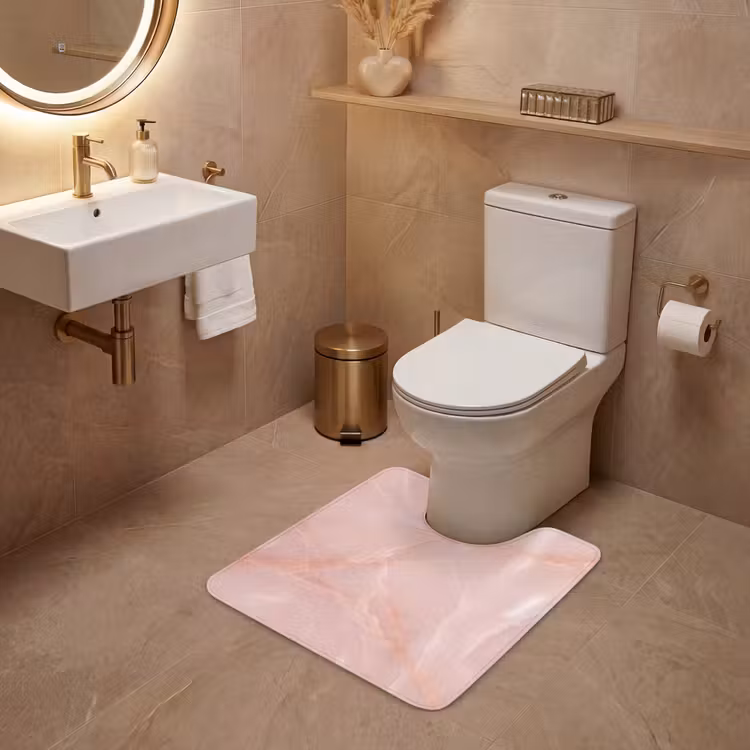 WC Mat - Textuur - Roze - Patroon — 3