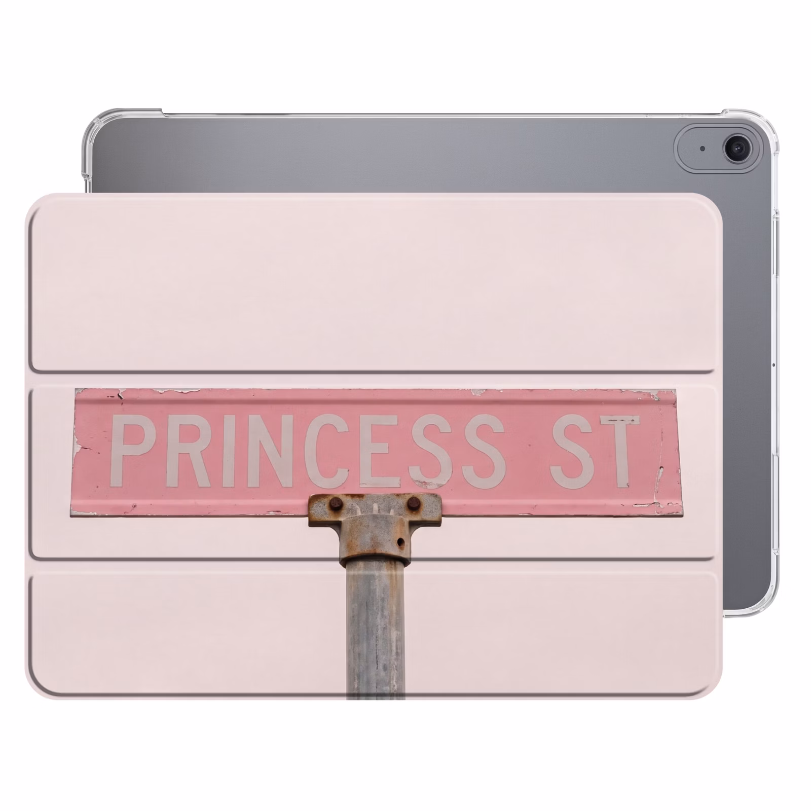 Roze straatnaambord - Stad — 1