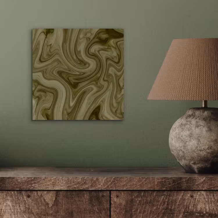Aluminium schilderij - Abstract - Groen - Modern — 3