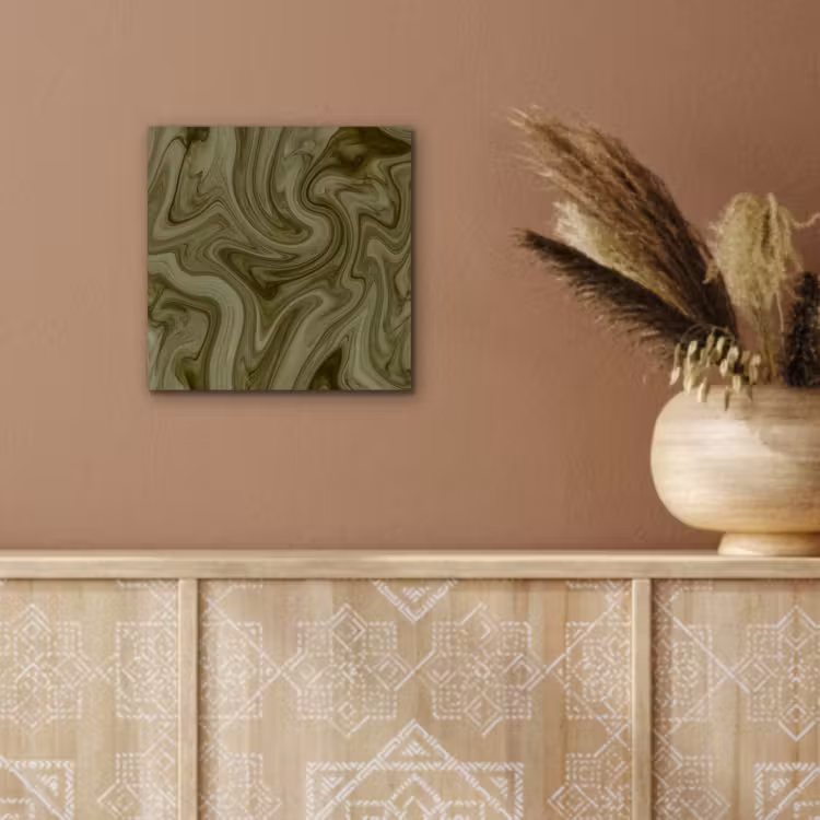 Aluminium schilderij - Abstract - Groen - Modern — 5