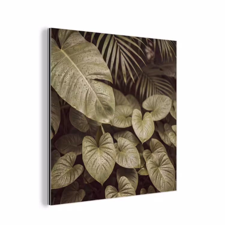 Aluminium schilderij - Groene bladeren - Natuur — 1