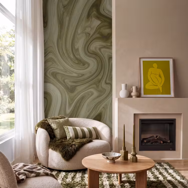 Behang - Abstract - Groen - Modern — 1