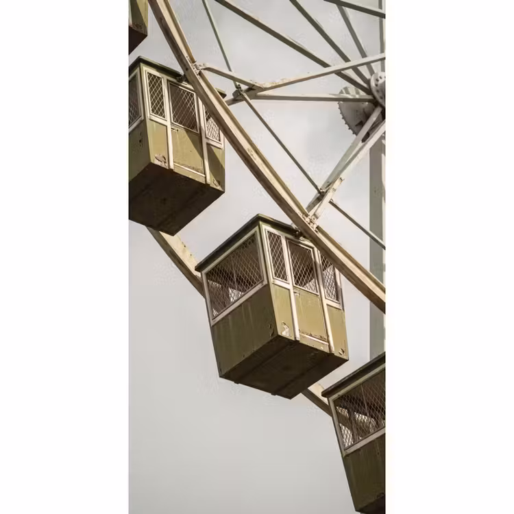Behang - Reuzenrad - Attractie - Groen — 2