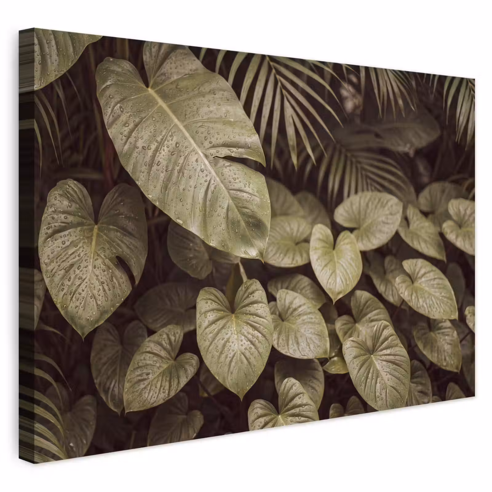 Buiten canvas - Groene bladeren - Natuur — 1