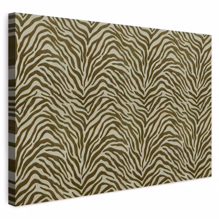 Buiten canvas - Zebramotief - Groen - Modern — 1