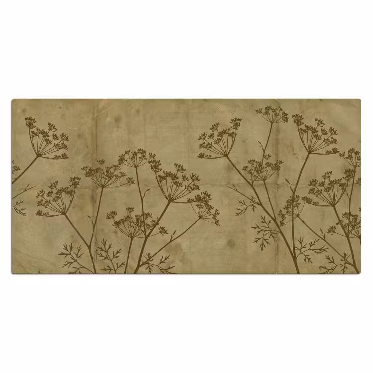 Bureau onderlegger - Bloemen - Schrift - Groen — 2