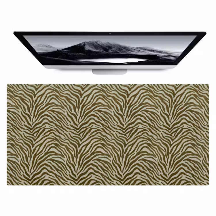 Bureau onderlegger - Zebramotief - Groen - Modern — 1