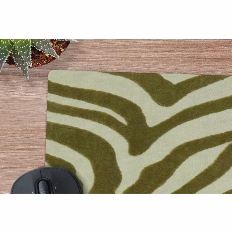 Muismat - Zebramotief - Groen - Modern — 5