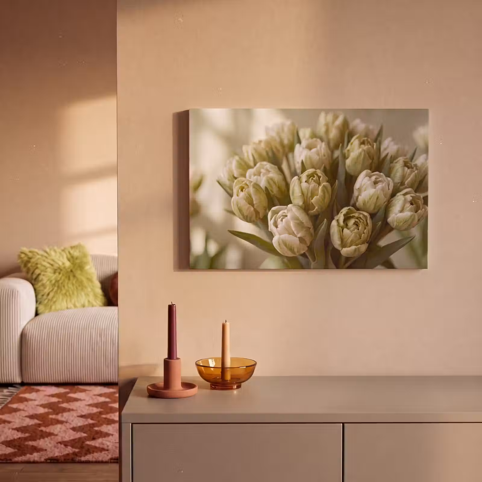 Canvas schilderij - Bloemen - Groen - Natuur — 1