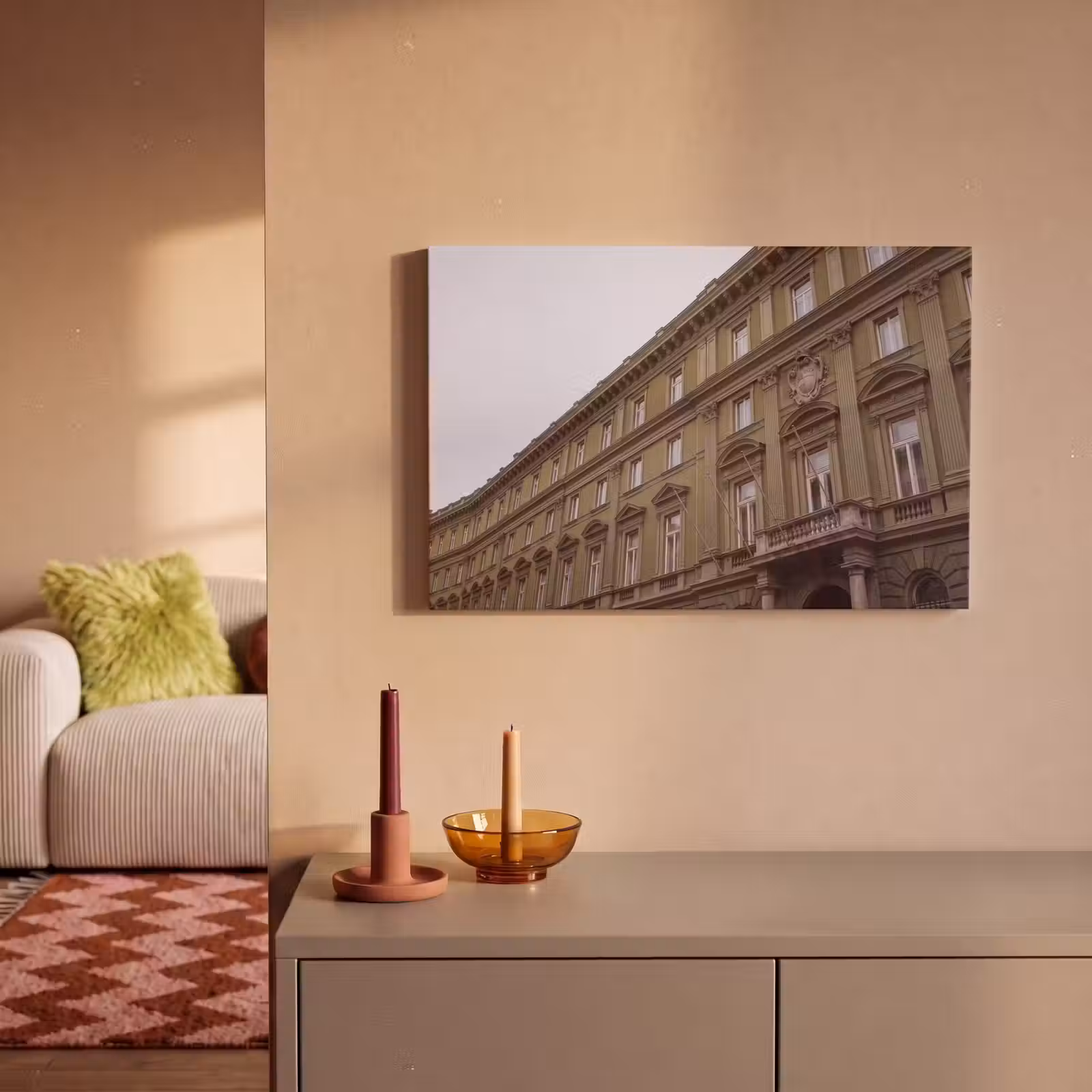 Canvas schilderij - Gebouw - Gevel - Klassiek — 1