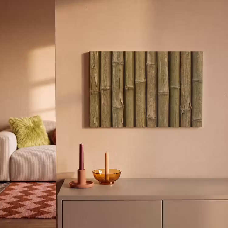 Canvas schilderij - Bamboe - Stengels - Natuur — 1