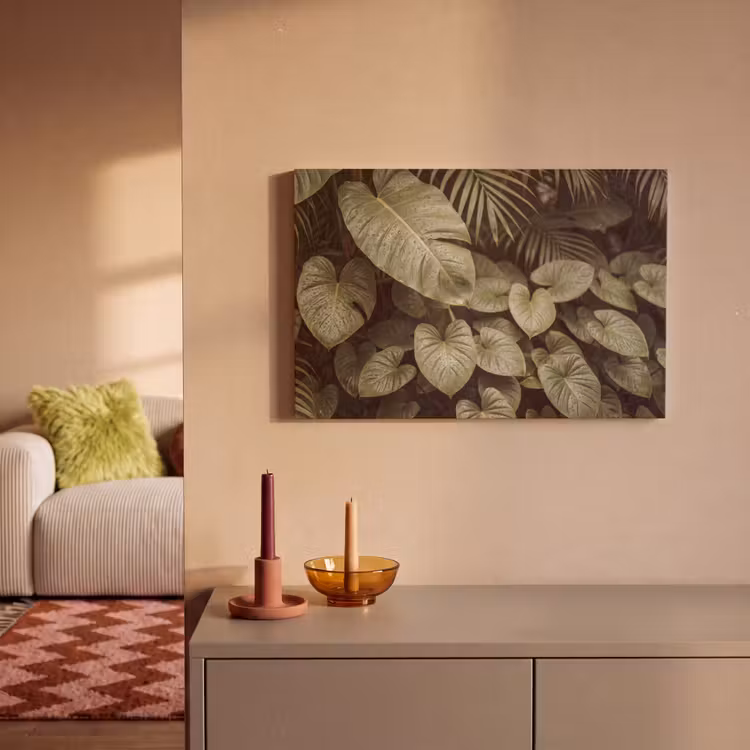 Canvas schilderij - Groene bladeren - Natuur — 1