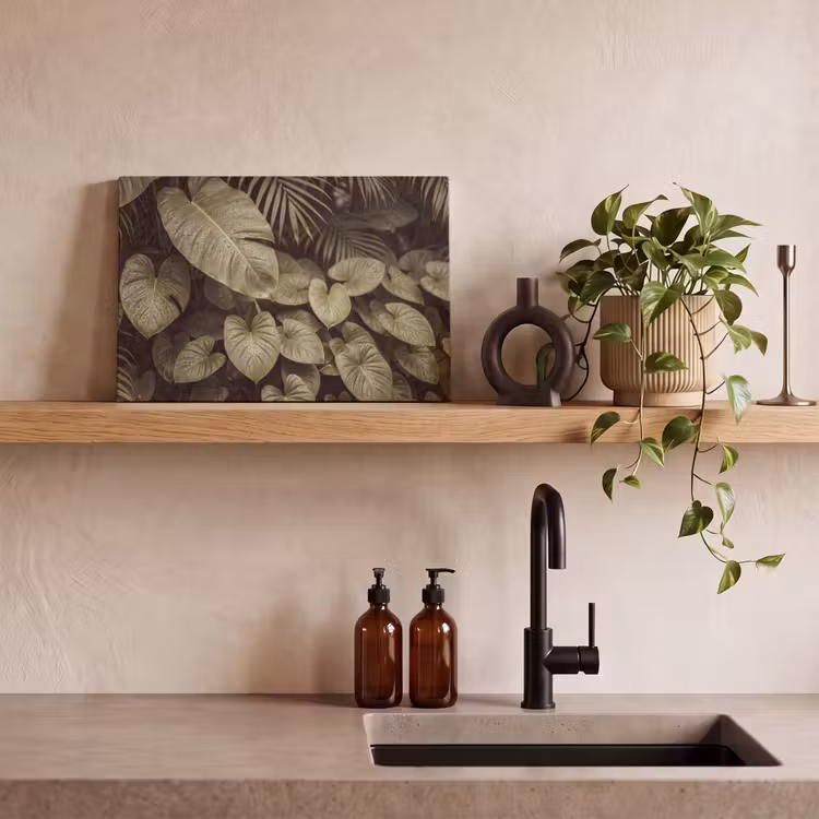 Canvas schilderij - Groene bladeren - Natuur — 2