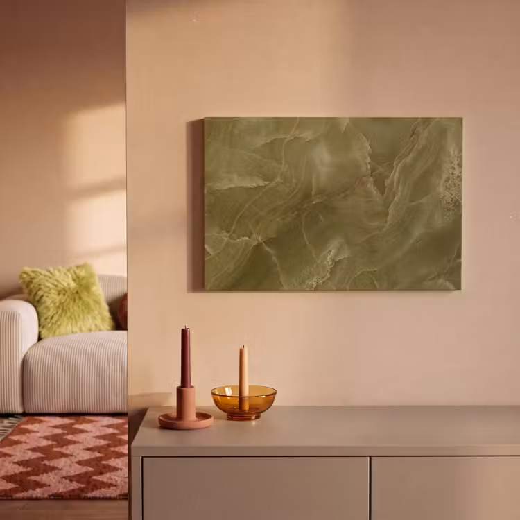 Canvas schilderij - Marmer - Groen - Abstract — 1