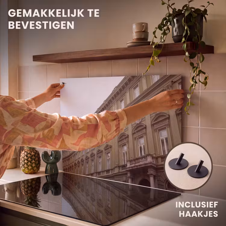 Inductiebeschermer & spatscherm (2in1) - Gebouw - Gevel - Klassiek — 7